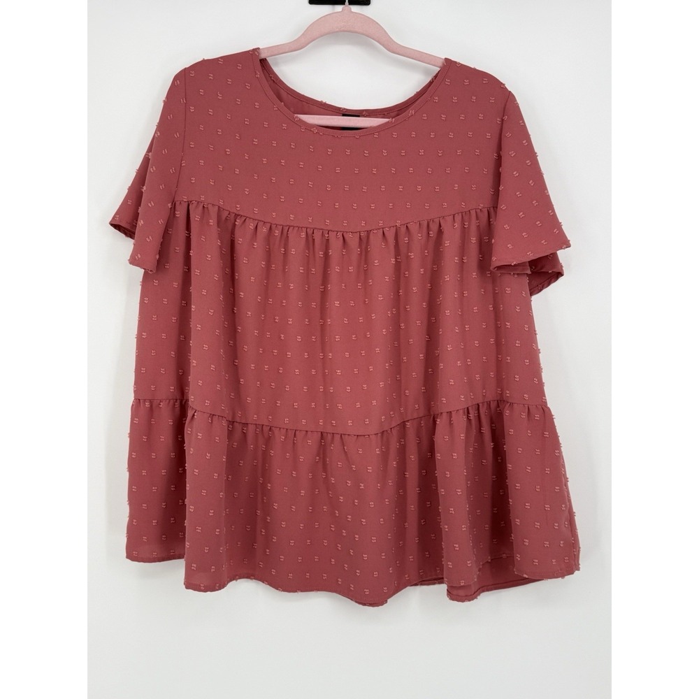 Emery Rose Women's Short Sleeve Top 2XL